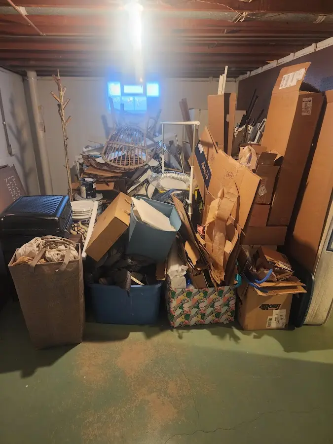 Roll-off dumpster container at job site for Construction Dumpster Rental in Wood Village